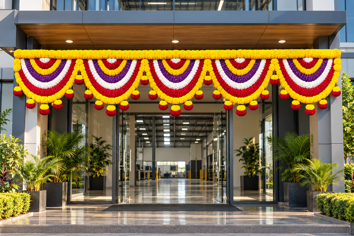 FLOWER DROP DECORATION – Traditional Elegance for Your Special Occasions!
