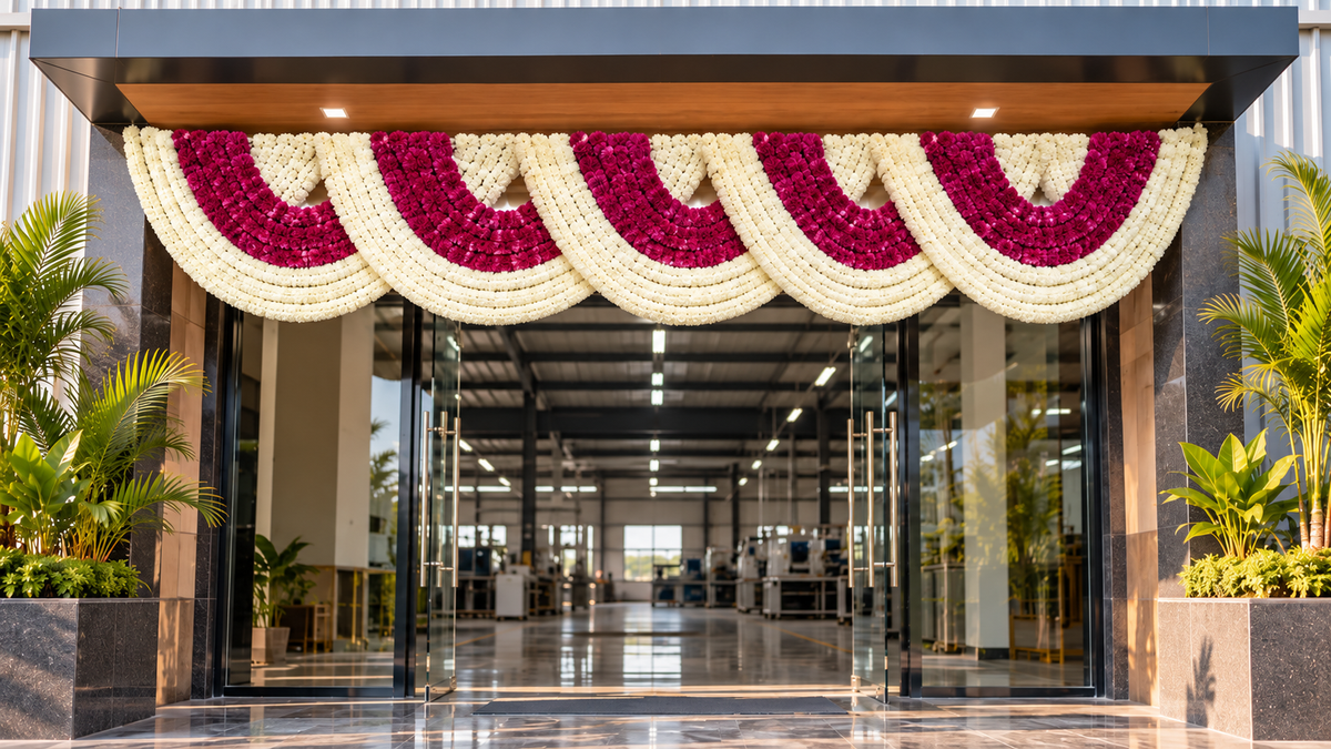 Flower Drop Decoration – Traditional Elegance for Every Celebration!