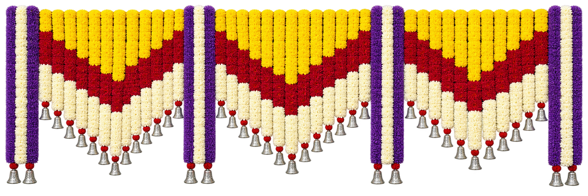 V-SHAPE FLOWER DROP DECORATION
