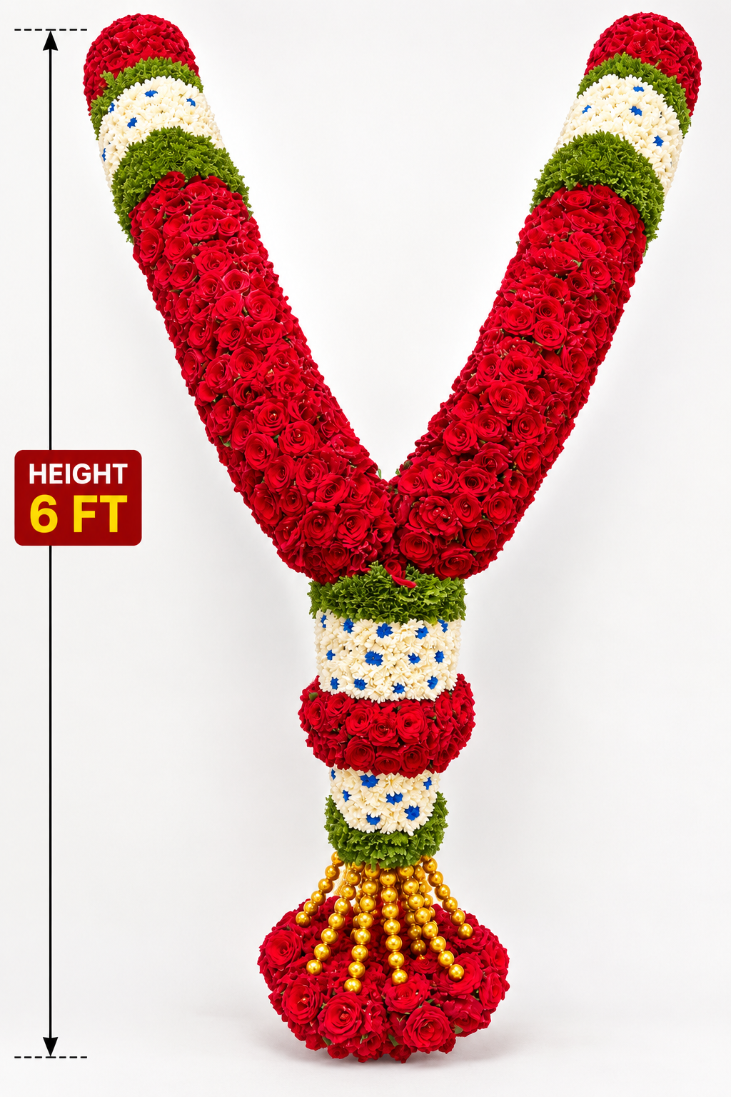 Dasara Special Fresh Rose Garland
